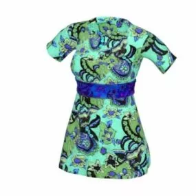 Halter Neck Shirt Fashion 3d model