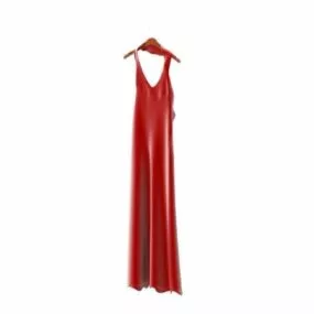 Women Fashion Halter Top Prom Dress 3d model