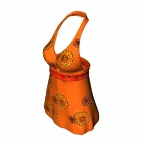 Halter Top Shirt Clothing 3d model