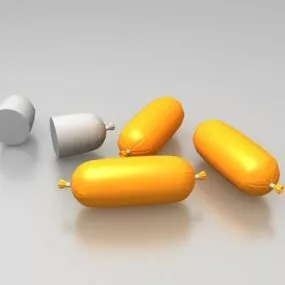 German Ham Sausage 3d model