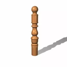 Hampton Baluster Decoration 3d model