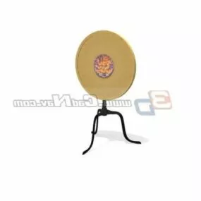 Antique Hand Painted Stand Decorative 3d model