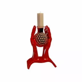 Hand Shape Modern Candle Holder 3d model
