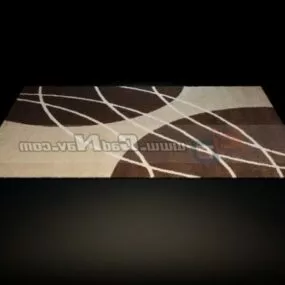 Handmade Acrylic Living Room Rug 3d model