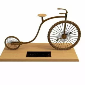 Vintage Handmade Bicycle 3d model