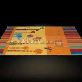 Handmade Children Fashion Rug 3d model
