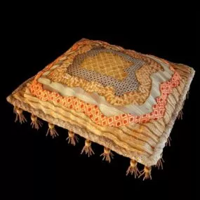 Vintage Handmade Sofa Cushion 3d model