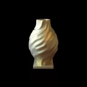Handmade Porcelain Vase Decoration 3d model