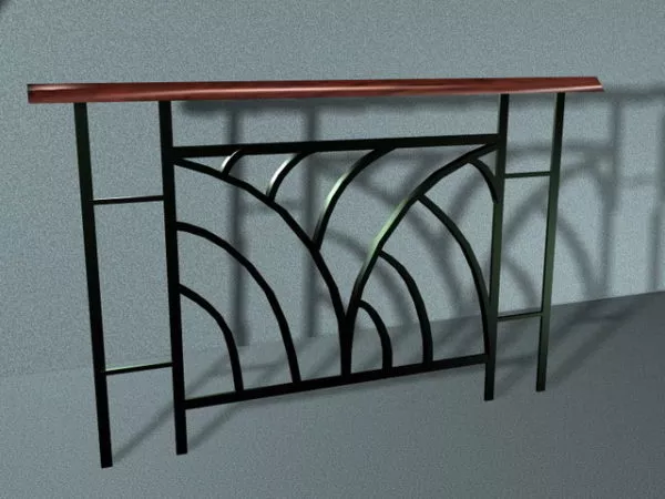 Ornamental Handrail Design 3d model Ornamental Handrail Design 3d model