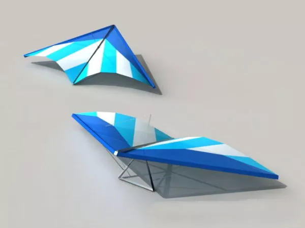 Hang Glider Low Poly 3d model Hang Glider Low Poly 3d model