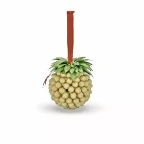 Hanging Christmas Balls Decorative 3d model