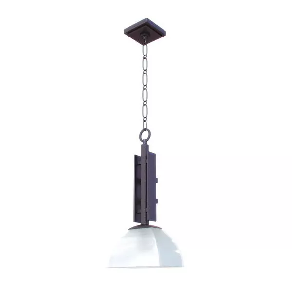 Yellow Shade Pendant Light 3d model