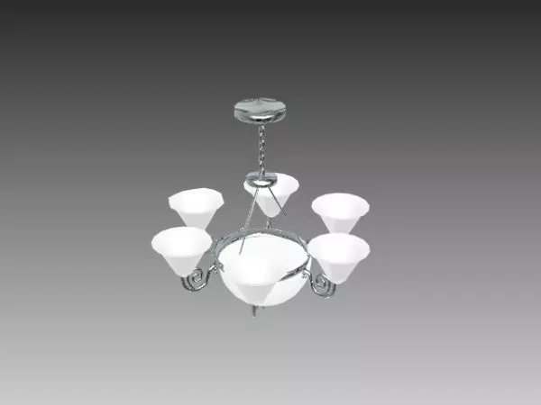 Vintage Style Hanging Chandelier Lamp 3d model Vintage Style Hanging Chandelier Lamp 3d model