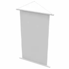 Windows Hanging Scroll Frame 3d model