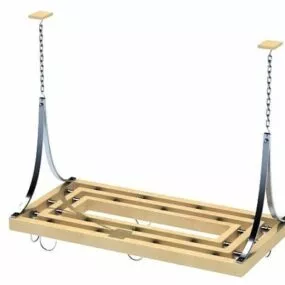 Wooden Hanging Spice Rack 3d model