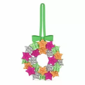 Hanging Star Wreath Holiday Decoration 3d model