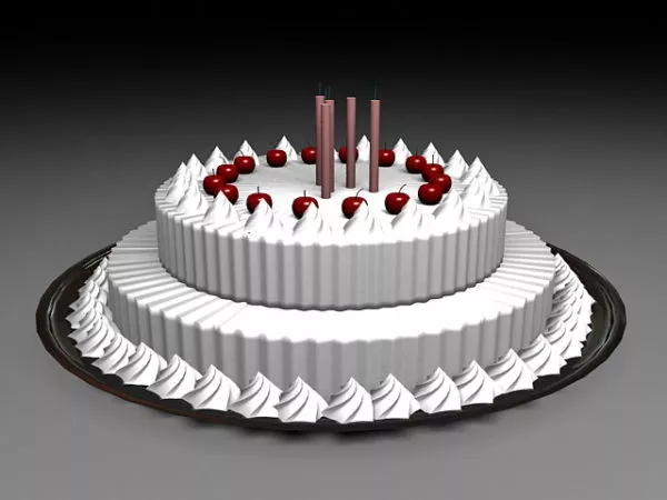 Flower Candle 3d model