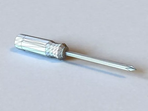 Home Tool Head Screwdriver 3d model Home Tool Head Screwdriver 3d model