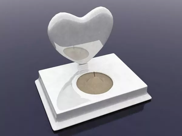 Heart Shape Candle Holder 3d model Heart Shape Candle Holder 3d model