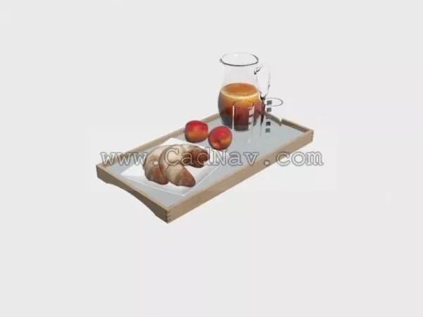 Fresh Food Breakfast Set 3d model Fresh Food Breakfast Set 3d model