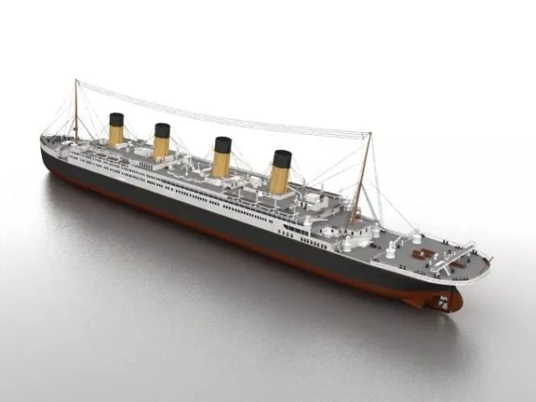 Battleship Bismarck 3d model
