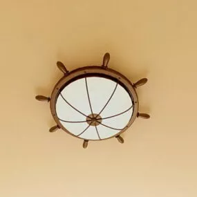 Helm Ceiling Light Fixture 3d model