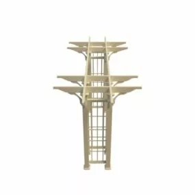 Old Heritage Garden Arbor 3d model