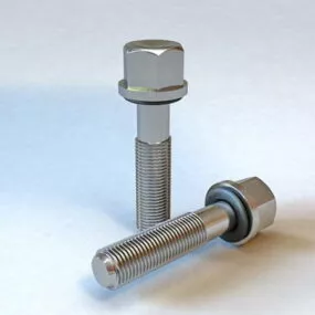Industrial Hex Head Screw 3d model