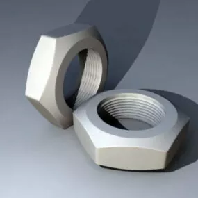 Industrial Hexagon Nuts 3d model