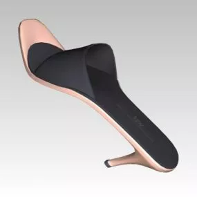 High Heeled Mule For Women 3d model