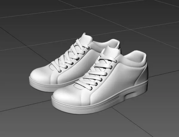 Unisex High Top Shoes 3d model Unisex High Top Shoes 3d model