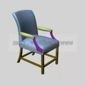 Furniture Wooden Dining Chair 3d model
