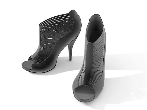 Men Shoes Red Color 3d model