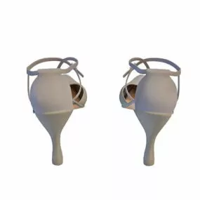 Clothing High-heeled Dress Shoe 3d model