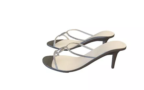 High Heeled Women Sandal 3d model High Heeled Women Sandal 3d model