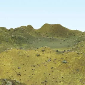 Landscape Highland Hills 3d model