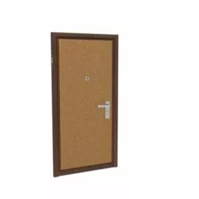 Highly Detailed Security Door Furniture 3d model