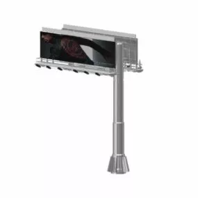 Highway Street Billboard Advertisement 3d model