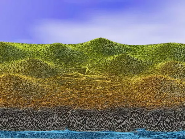 Rock Mountain Terrain Landscape 3d model
