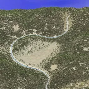 Landscape Hills & River 3d model