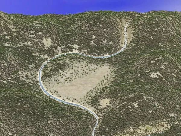 Jungle Stream Landscape 3d model