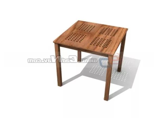Home Furniture Wood Square Table 3d model Home Furniture Wood Square Table 3d model