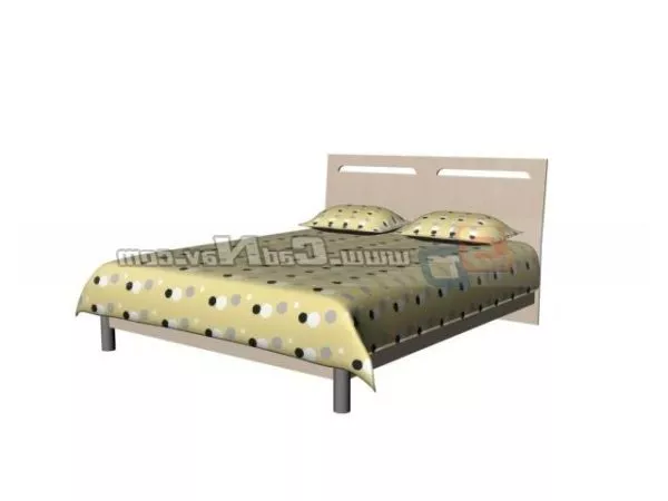 Home Interior Double Bed 3d model Home Interior Double Bed 3d model