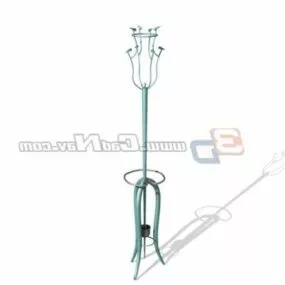Hat Coat Stand Fủnitủe 3d model