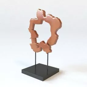 Home Office Desk Decorative 3d model