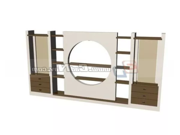 Home Wall Unit Display Shelves 3d model Home Wall Unit Display Shelves 3d model