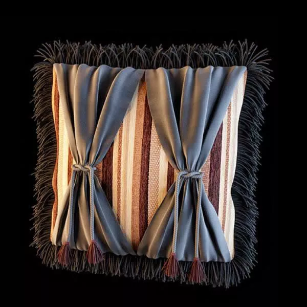 Pillows Set With Textures 3d model