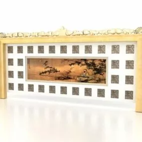 Home Decor Feature Wall Design 3d model