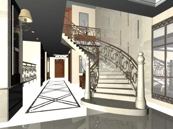 Stadium Bleacher Stair 3d model