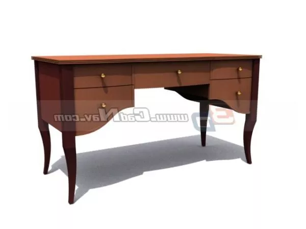 Home Office Furniture Writing Table 3d model Home Office Furniture Writing Table 3d model